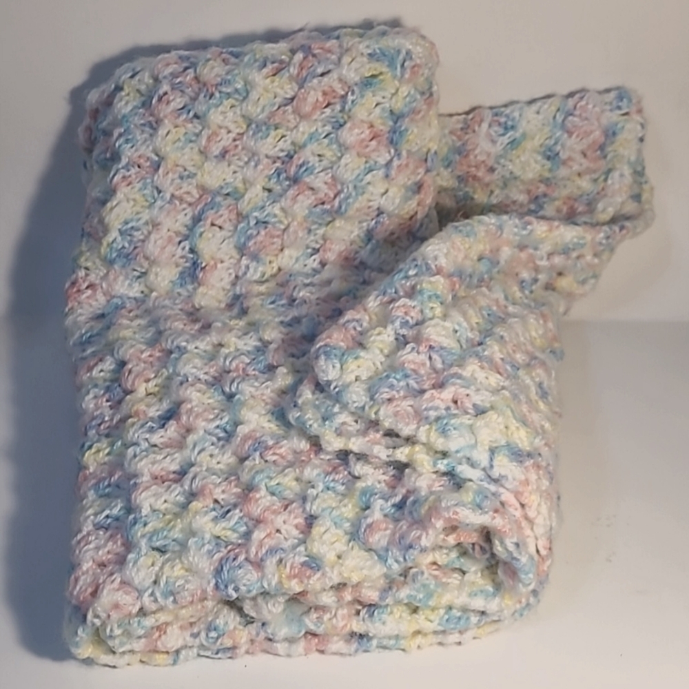 Vintage crocheted baby blanket